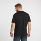 sort t-skjorte i bomull med logotrykk i store størrelser for store menn