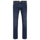 blå strech jeans i store størrelser
