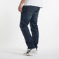 blå strech jeans i store størrelser
