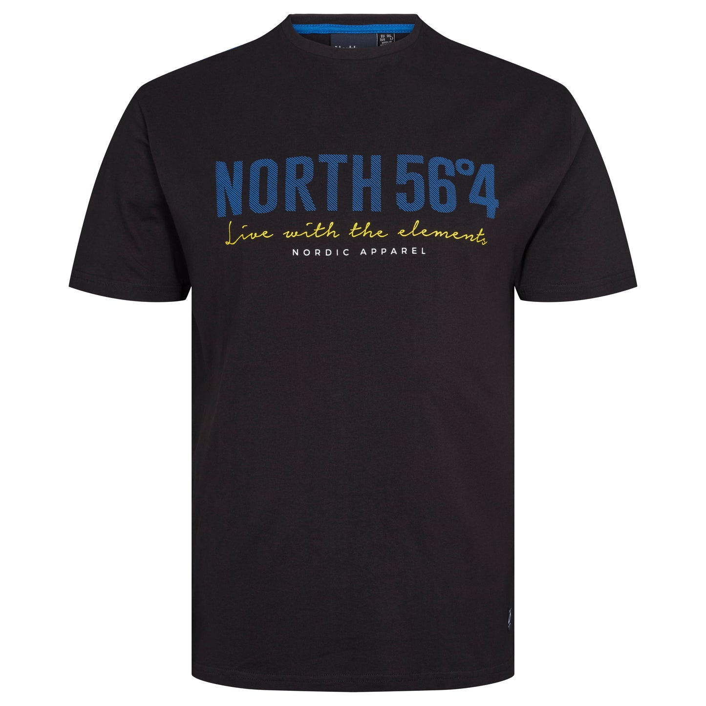 North Printed Tshirt Sort | Printed Tshirt Sort | BigBoss.no